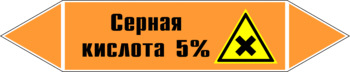 Маркировка трубопровода "серная кислота 5%" (k23, пленка, 126х26 мм)" - Маркировка трубопроводов - Маркировки трубопроводов "КИСЛОТА" - Магазин охраны труда и техники безопасности stroiplakat.ru