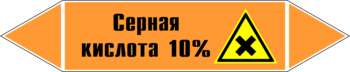 Маркировка трубопровода "серная кислота 10%" (k30, пленка, 716х148 мм)" - Маркировка трубопроводов - Маркировки трубопроводов "КИСЛОТА" - Магазин охраны труда и техники безопасности stroiplakat.ru